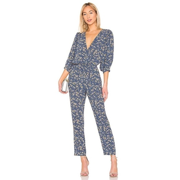 NWT 1.State Retro Bloom Wrap Jumpsuit - Picture 1 of 8